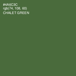 #4A6C3C - Chalet Green Color Image